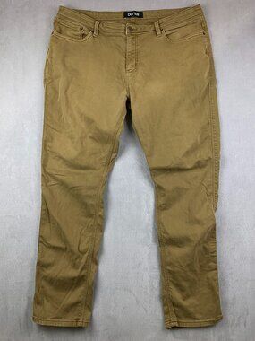 DU/ER Mens Pants 40 Beige Tan Chino N2X Relaxed Taper No Sweat Performance 40x32